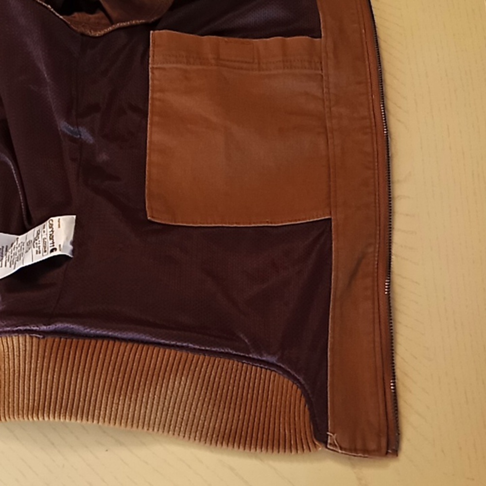 Carhartt Men's Tan Jacket. Rugged Flex. Relaxed Fit. Medium (8-10). NWOT. - Picture 11 of 16